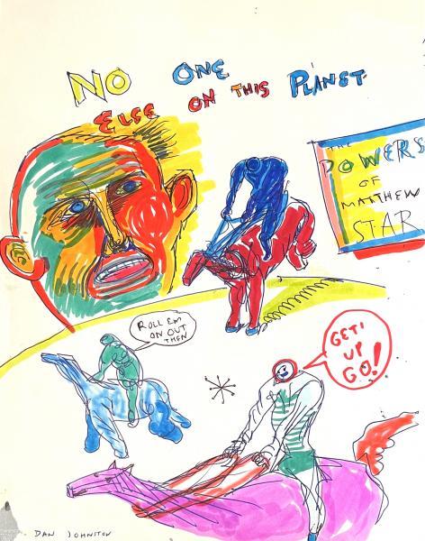 "No One Else on the Planet," C. 1970, Ink on Recycled Paper, 11 x 8.5 inches