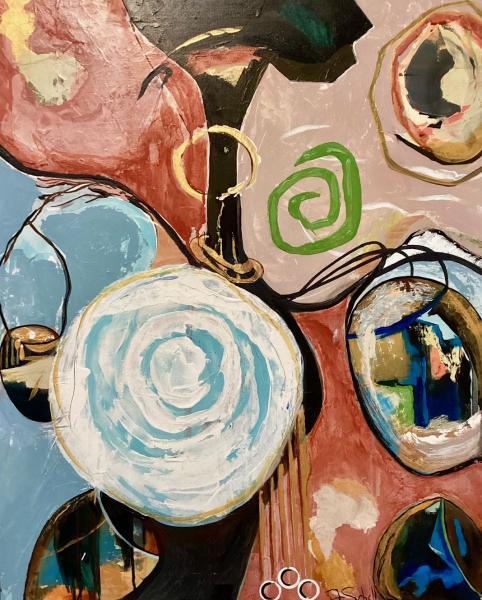 "Sojourn Woman," 2018, Acrylic on Canvas, 30 x 24 inches